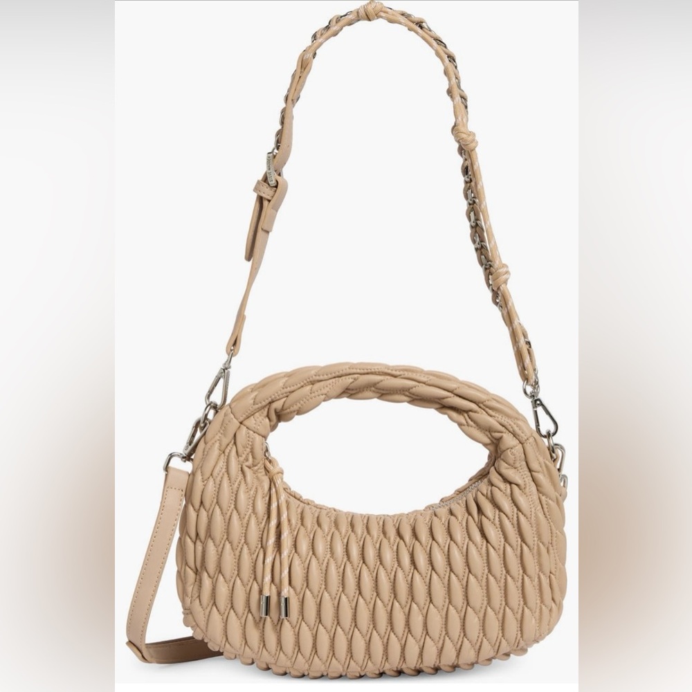 Steve Madden Byvonne Woven Stone Crossbody Bag